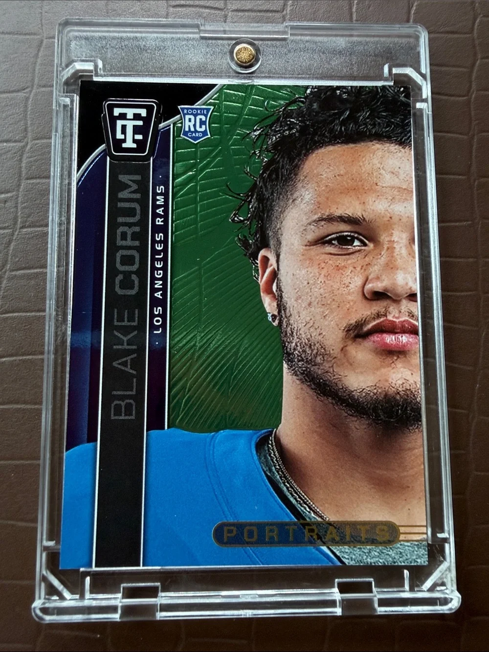 Blake Corum Panini Portraits Rookie Card - Numbered 63/299